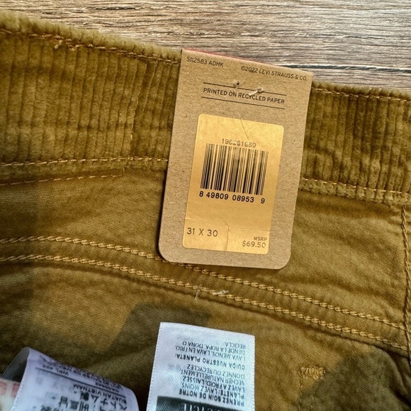 Levi’s~ Women’s 311 Shaping Skinny Corduroy Pants Size 31 X 30‎ New Mid - Rise - Picture 4 of 8